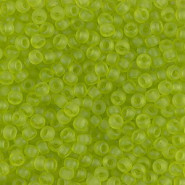 Miyuki rocailles kralen 8/0 - Matte transparent chartreuse 8-143F